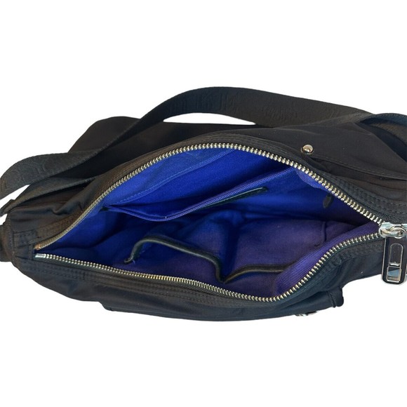 JUICY COUTURE BLACK ADJUSTABLE SINGLE STRAP  CROSSBODY OR SHOULDER BAG - Picture 10 of 12